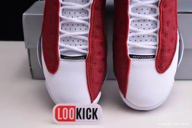 Kicked Out Shoe Store Air 414571-600 Grey Jordan Flint Red 13 Retro Gym 0516
